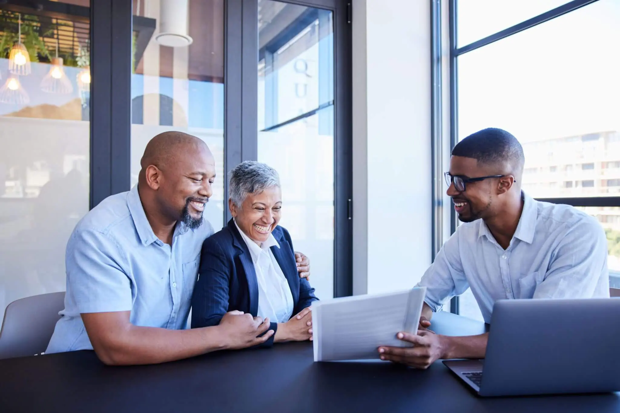 Financial planning discussion with advisor